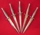 Lot Of 5 British Army Fairbairn Sykes Commando Dagger Knife 2nd Pat Steel Handle