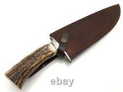 Louis Salvation Custom Handmade D2 Steel Hunting Bowie Dagger Knife Stag/antler