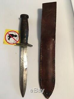 M3 Fighting Knife Dagger With Sheath Unknown Maker