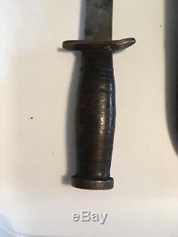 M3 Fighting Knife Dagger With Sheath Unknown Maker