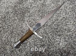 Medieval Hunting Dagger Knife High Carbon Steel With Leather Sheath