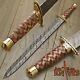 Medieval Sword, Custom Made Hand Forged Damascus Steel Full Functional Blade