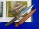 Middle East Ww2 Us Bring Back Fighting Knife Dagger With Sheath