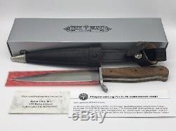 NIB H. BOKER & CO SOLINGEN GERMANY BOOT TRENCH DAGGER KNIFE With SHEATH LE #1809