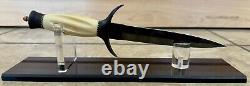 NOS! Ray Beers Custom Knives Fixed Blade Dagger #025 PERFECT CONDITION