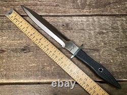 NOS Vintage Blackjack Tartan Dirk BJ-150 fixed blade knife dagger with sheath