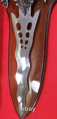 New Emblazon Of Knife 19 Medussa Stainless Steel Blade Display Knife Dagger