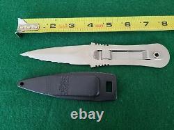 New GERBER River Master Clip-Lock Dive Dagger Boot Knife Sheath, Made in Italy