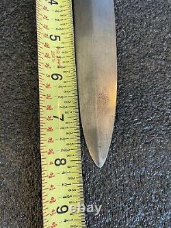 Nice Wwii Ww2 Italian Mvsn Dagger Fighting Knife With Scabbard And Carved Handle