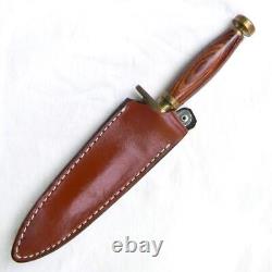 OLSEN Japan 1978-1982 mod264 boot knife -like Mark I dagger, orig sheath UNUSED