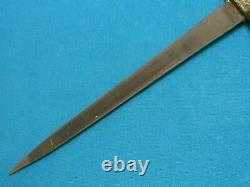 Odd Antiquebpr Figural Brass Grim Reaper Combat Fighting Dagger Stiletto Knife