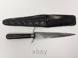 Old Dominion Forge 13.75 Dagger with Studded Wood Pommel & Custom Leather Sheath