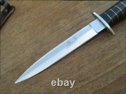 Old HUBERTUS Germany Forged Carbon Steel Dagger Fighting Knife in A+++ Condition