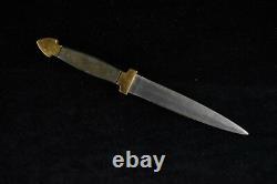 Old WWI WWII Ottoman Turkish Imperial Knife Dagger 19 Century Trench Art Combat