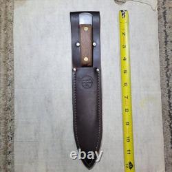 Olsen OK Fighting Dagger. Wood Handle. Beautiful Leather Sheath. Made In USA