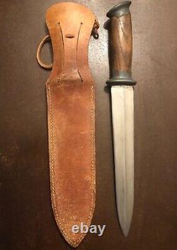 One of a Kind WW2 Fighting Knife -New Caldonia Related -LARGE Dagger -US WWII