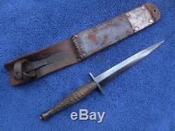 Original Us Ww2 Fairbairn Sykes Oss Dagger Fighting Knife L. F. &c. And M6 Sheath