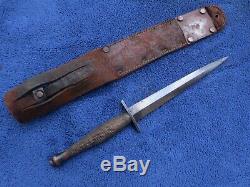 Original Us Ww2 Fairbairn Sykes Oss Dagger Fighting Knife L. F. &c. And M6 Sheath