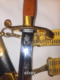 Original Vintage Soviet Navy Zik 58 Dagger Knife Scabbard With Belt
