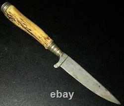 Original WW1 WW2 German Fighting Knife Perfect Blade Personnel Field Gear Dagger