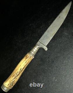 Original WW1 WW2 German Fighting Knife Perfect Blade Personnel Field Gear Dagger