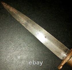 Original WW2 Italian GIL Youth Made Fighting Knife Dagger Trench Art Field Gear