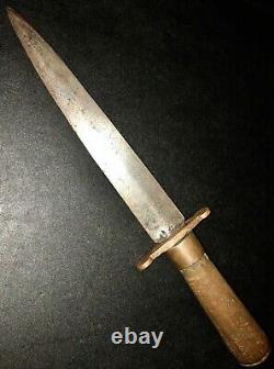 Original WW2 Italian GIL Youth Made Fighting Knife Dagger Trench Art Field Gear