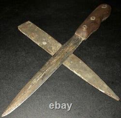 Original WW2 Italian MVSN Blackshirt Fighting Knife Dagger Trench Art Field Gear