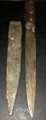 Original WW2 Italian MVSN Blackshirt Fighting Knife Dagger Trench Art Field Gear