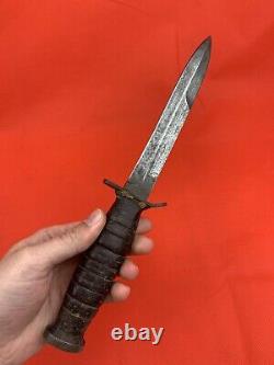 Original WW2 M3 Fighting Knife Utica Dagger 1943