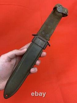 Original WW2 M3 Fighting Knife Utica Dagger 1943