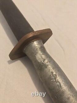 Original WW2 WWII Theater Made Fairbairn Sykes Style Fighting Knife Dagger