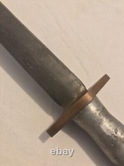 Original WW2 WWII Theater Made Fairbairn Sykes Style Fighting Knife Dagger