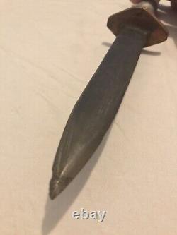 Original WW2 WWII Theater Made Fairbairn Sykes Style Fighting Knife Dagger