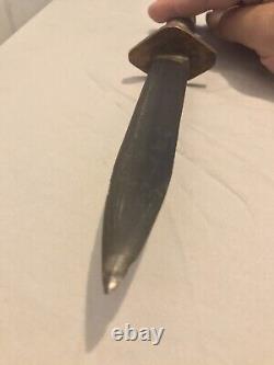 Original WW2 WWII Theater Made Fairbairn Sykes Style Fighting Knife Dagger