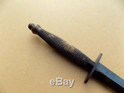 Original WWII Fairbairn Sykes Fatman Fat handle Fighting Knife Dagger