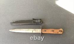 Original Ww2 German Luftwaffe Fighting Knife Boot Dagger & Scabbard Free Ship