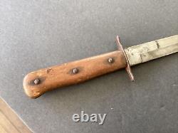 Original Ww2 German Luftwaffe Fighting Knife Boot Dagger & Scabbard Free Ship