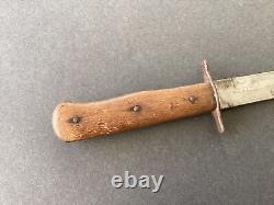 Original Ww2 German Luftwaffe Fighting Knife Boot Dagger & Scabbard Free Ship