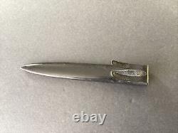 Original Ww2 German Luftwaffe Fighting Knife Boot Dagger & Scabbard Free Ship