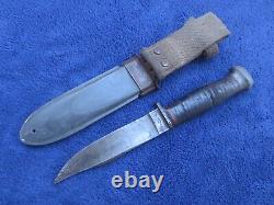 Original Ww2 Usn Mk1 Fighting Knife Dagger And Nord Sheath Made By Pal Rh-35