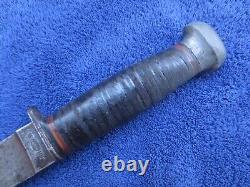 Original Ww2 Usn Mk1 Fighting Knife Dagger And Nord Sheath Made By Pal Rh-35