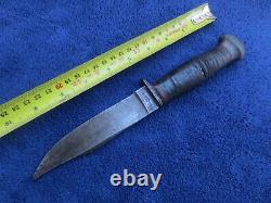 Original Ww2 Usn Mk1 Fighting Knife Dagger And Nord Sheath Made By Pal Rh-35