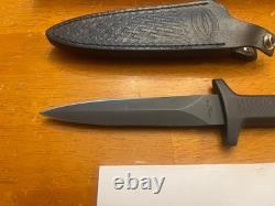 PARKER JAPAN 944 Dagger Knife COMBAT KNIFE SHEATH VINTAGE KNIVES Black PARKER JAPAN 944 Dagger Knife COMBAT KNIFE SHEATH VINTAGE KNIVES Black