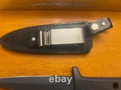 PARKER JAPAN 944 Dagger Knife COMBAT KNIFE SHEATH VINTAGE KNIVES Black