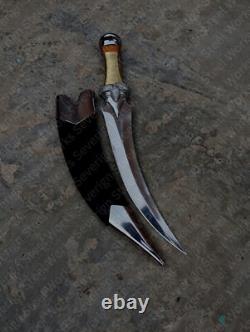 Padan Fain Dagger Wheel of Time Fantasy Blade with Scabbard & Brass Wire Handl