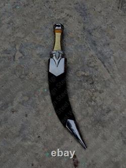 Padan Fain Dagger Wheel of Time Fantasy Blade with Scabbard & Brass Wire Handl