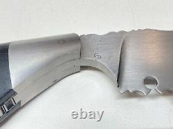 Persian Fighting Dagger knife custom made Brass layer filed wood handle #11