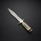 Premium Hand Forged Damascus Steel Dagger Knife With Bone Handle Hunting Knife