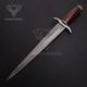Premium Hand Forged Damascus Steel Hunting Battle Ready Dagger Mini Sword